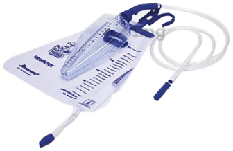 Urine bag with urometer